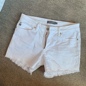 Just USA white denim shorts